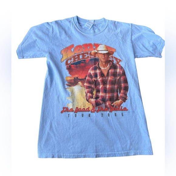 Vintage Y2K Kenny Chesney 2006 Tour The Road And The Radio Band Tee Small - Picture 5 of 7